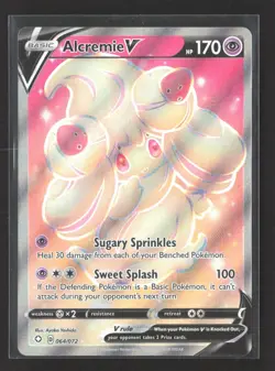 Pokemon 2021 Shining Fates Alcremie V FA #64/72 - Image 1