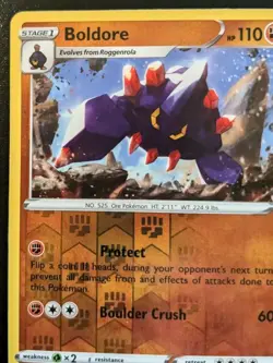 Boldore 087/203 Reverse Holo Uncommon Sword & Shield: Evolving Skies Pokemon TCG - Image 2
