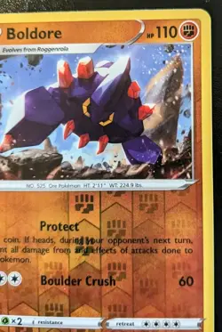 Boldore 087/203 Reverse Holo Uncommon Sword & Shield: Evolving Skies Pokemon TCG - Image 3