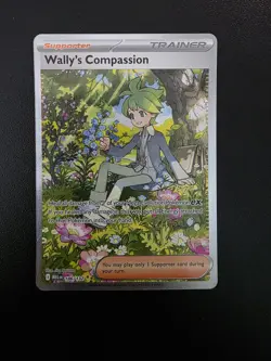 Wally’s Compassion 186/132 Pokemon Mega Evolution SIR NM/M - Image 1