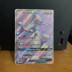 Mewtwo GX 72/73 Shining Legends Full Art Holo Pokemon TCG - NM/M - Image 1