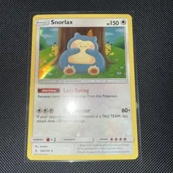 Snorlax 158/214 (Holo) Pokemon TCG- Sun & Moon Unbroken Bonds - Image 1