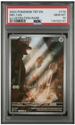 2024 Pokemon SV Temporal Forces Meltan #179/162 PSA 10 Card Gem Mint - Image 1