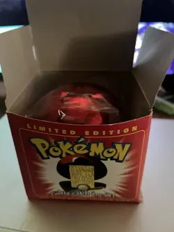 23K Gold Plated CHARIZARD Trading Card 1999 Burger King Pokemon Ball NEW SEALED - Image 1