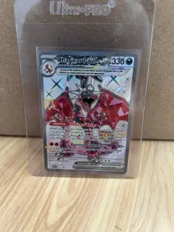 Pokemon TCG Paldean Fates Charizard EX Black Star Promo Card 074 - Image 1