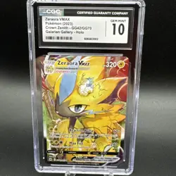 CGC 10 Zeraora VMAX GG42/GG70 Galarian Gallery Crown Zenith Pokemon Card - Image 1