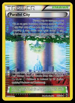 Parallel City 145/162 XY - BREAKthrough Reverse Holo Pokemon Card - Image 1