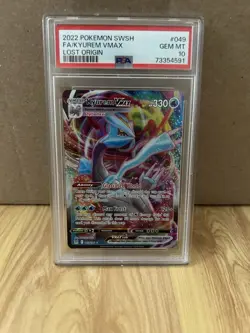 Pokemon TCG Kyurem VMAX Holo Ultra Rare Card Sword & Shield Lost Origin - Image 1