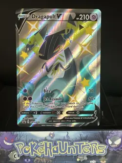 Pokemon Card Dragapult V SWSH096 Promo Shiny Full Art Shining Fates NM - Image 1