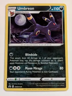 Umbreon SWSH129 Holo Sword & Shield Promo Cards Pokemon TCG LP - Image 1