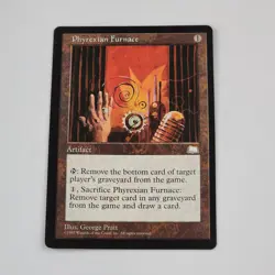 Phyrexian Furnace Magic The Gathering MTG Weatherlight VLP LP Card Removal - Image 1