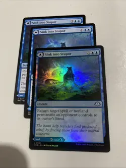 Sink Into Stupor- X3- 2 Reg 1 Foil Modern Horizons 3 - Image 1