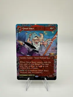Gwen Stacy / Ghost-Spider - Borderless Marvel Spiderman Magic The Gathering 209 - Image 1