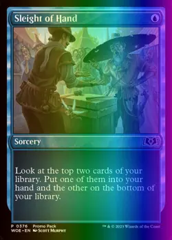 MTG Magic the Gathering Sleight of Hand (376/515) Wilds of Eldraine NM FOIL - Image 1