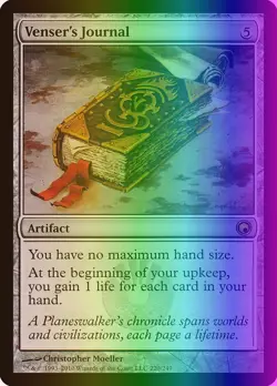 MTG Magic the Gathering Venser's Journal (220/259) Scars of Mirrodin LP FOIL - Image 1