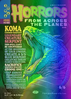 Koma, Cosmos Serpent (Rainbow Foil) (1765b/2166) Secret Lair Drop Series NM FOIL - Image 1