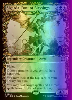 Sigarda, Font of Blessings (226/230) March of the Machine The Aftermath LP FOIL - Image 1