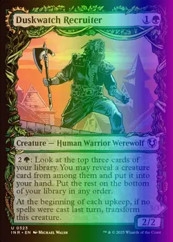 MTG Duskwatch Recruiter (323/612) Innistrad Remastered NM FOIL - Image 1