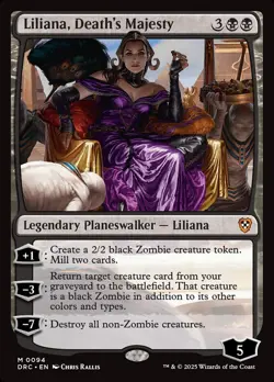 MTG Liliana, Death's Majesty (94/204) Aetherdrift Commander NM - Image 1