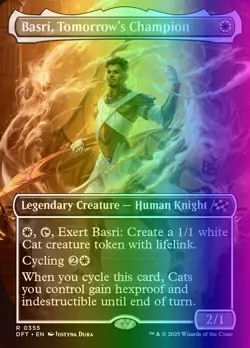 MTG Magic the Gathering Basri, Tomorrow's Champion (355/568) Aetherdrift NM FOIL - Image 1