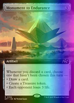 MTG Magic the Gathering Monument to Endurance (394/568) Aetherdrift NM FOIL - Image 1
