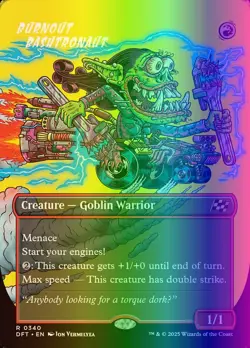 MTG Magic the Gathering Burnout Bashtronaut (340/568) Aetherdrift LP FOIL - Image 1