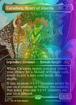 MTG Magic the Gathering Caradora, Heart of Alacria (362/568) Aetherdrift NM FOIL - Image 1