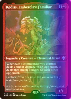 MTG Kediss, Emberclaw Familiar (573/794) Commander Legends LP FOIL- ETCHED - Image 1