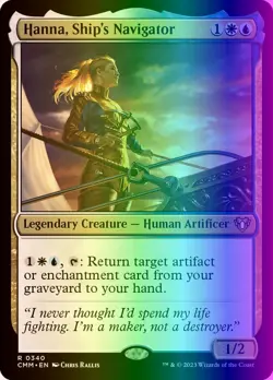 MTG Hanna, Ship's Navigator (340/1173) Commander Masters LP FOIL - Image 1