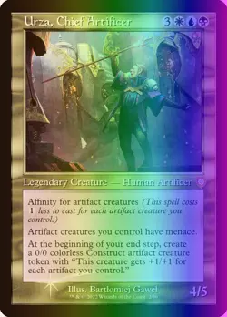 MTG Urza, Chief Artificer (2/240) The Brothers' War Commander LP FOIL - Image 1