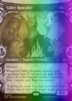 MTG Magic the Gathering Valley Rotcaller (313/452) Bloomburrow NM FOIL - Image 1