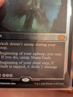 MTG Mana Vault Foil Etched Double Masters 2022 Print Error - Image 5