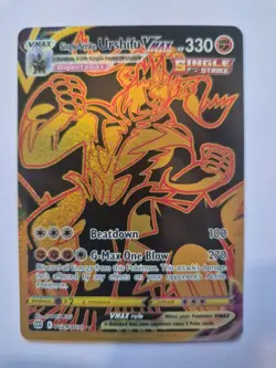 Pokemon, Brilliant Stars, Single Strike Urshifu VMAX, Secret Rare Gold - Image 1