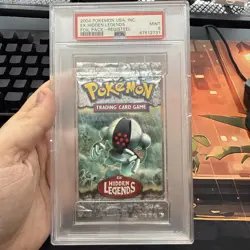 2004 Pokemon EX Hidden Legends Registeel Factory Sealed Foil Pack PSA 9 - Image 1