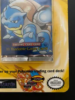 Pokemon Blister Pack 1st Edition Base Set 1999 Blastoise Booster Pack - Image 5