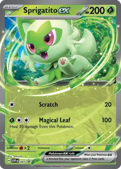 Pokemon Sprigatito ex (87/236) Scarlet & Violet Black Star Promos LP HOLO - Image 1