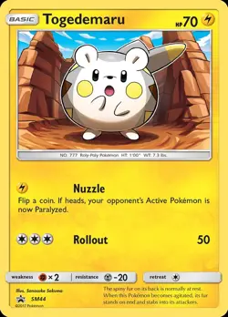 Pokemon Togedemaru (SM44/260) SM Black Star Promos NM HOLO - Image 1