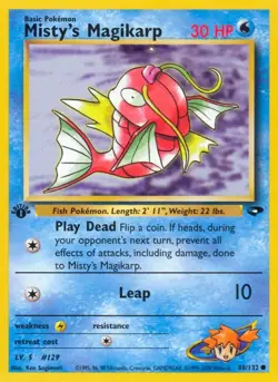 Pokemon Misty's Magikarp (88/132) Gym Challenge 1ED NM - Image 1