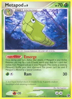 Pokemon Metapod (47/113) Great Encounters LP REVERSE HOLO - Image 1
