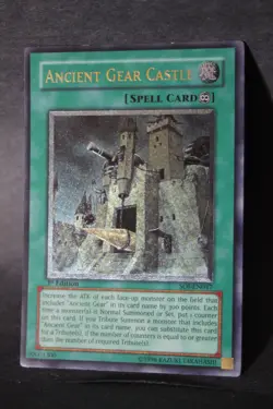 Ancient Gear Castle SOI-EN047 Ultimate Rare 1st Edition YuGiOh TCG - LP - Image 1