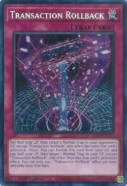 1x Transaction Rollback (Secret Rare) - NM Eng YuGiOh - Quarter Century Stampede - Image 1