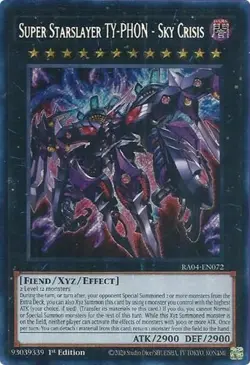 1x Super Starslayer TY-PHON - Sky Crisi NM Eng YuGiOh - Quarter Century Stampede - Image 1