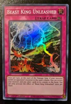 Beast King Unleashed MP22-EN171 1st Edition Super Rare Pharaoh's Gods Yu-Gi-Oh! - Image 1