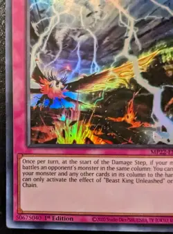 Beast King Unleashed MP22-EN171 1st Edition Super Rare Pharaoh's Gods Yu-Gi-Oh! - Image 4
