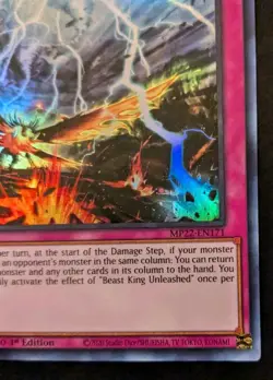 Beast King Unleashed MP22-EN171 1st Edition Super Rare Pharaoh's Gods Yu-Gi-Oh! - Image 5