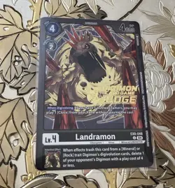 Digimon Card Game Landramon Judge Foil EX8-048 Promo - Image 1
