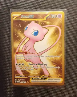 Pokemon Scarlet & Violet Mew EX Metal Gold 151 Card 205/165 MINT CONDITION NM - Image 1