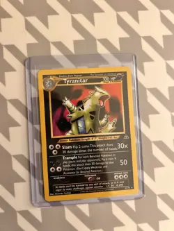 Pokemon Neo Discovery Tyranitar Non-Holo Card 31/75 LP Unlimited - Image 1