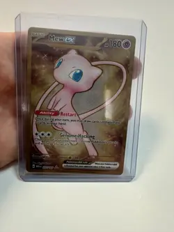 Pokemon TCG Mew EX Metal Gold NM 205/165 Scarlet & Violet 151 Promo Card NM - Image 1