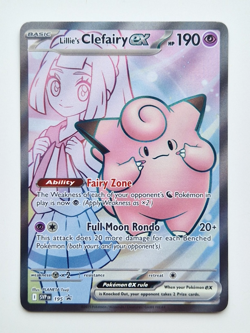 Lillie's Clefairy ex 195 Full Art Black Star Promo Pokemon Card - Near Mint - Image 1